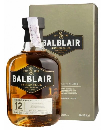 Виски Balblair 12 Years 46% в коробке 0,7л