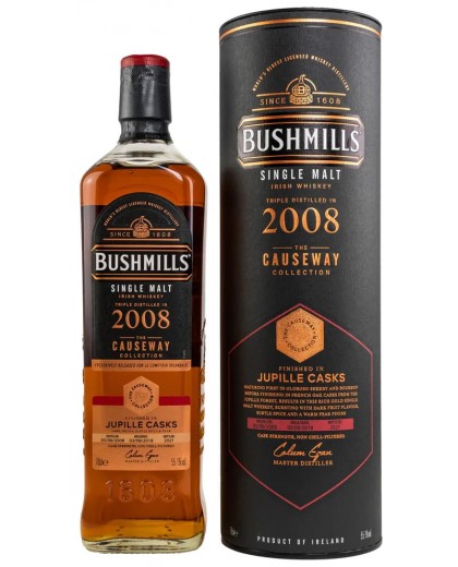 Виски Bushmills 13 YO Vintage 2008 Jupille Cask Irish Whiskey 55,1% 0,7л