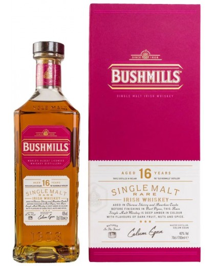 Виски Bushmills 16 лет в коробке 0,7л