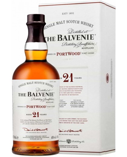 Віскі Balvenie 21 Years Port Wood в тубі 0,7л