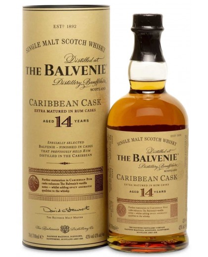 Виски Balvenie 14 Year Old Caribbean Cask Балвени 14  Кариббиан Каск 0,7л