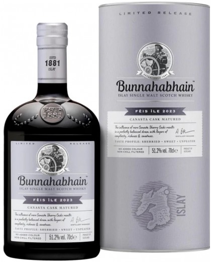 Виски Bunnahabhain Feis Ile 2023 51.2% в тубе 0,7л