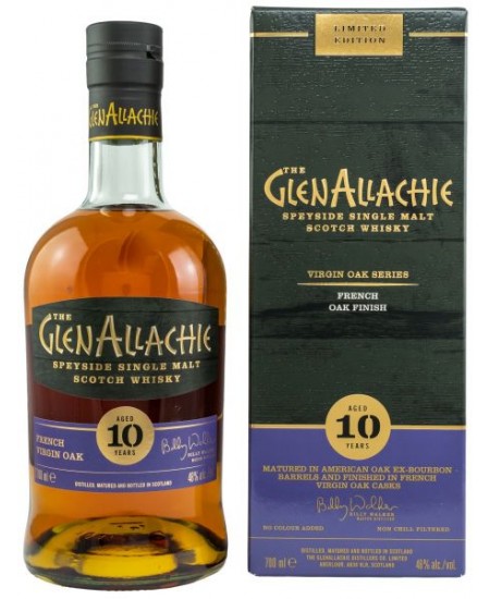 Виски GlenAllachie ГленАллаки 10 Years French Oak Virgin 48% 0,7л