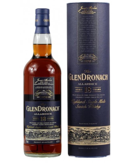 Виски GlenDronach 18 Years 46% в тубусе 0,7л