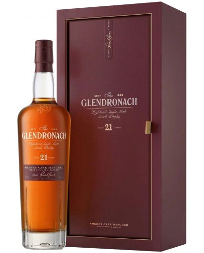 Виски GlenDronach 21 Years 48% в тубусе 0,7л