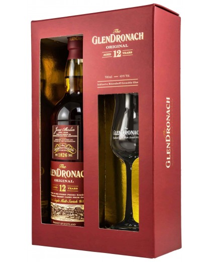 Виски GlenDronach 12 Years + Glass 0,7л