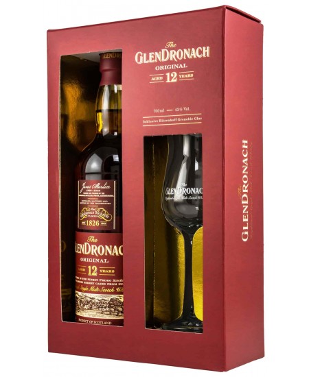 Виски GlenDronach 12 Years + Glass 0,7л