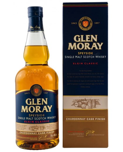 Виски Glen Moray Chardonnay Cask Finish в коробке 0,7л