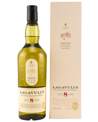 Виски Lagavulin 8 YO Лагавулин 8 лет 48% в коробке 0,7л