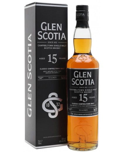 Виски Glen Scotia 15 Years в коробке 0,7л