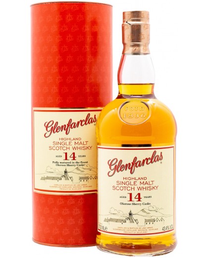 Виски Glenfarclas 14 Olorosso Sherry Cask в тубусе 0,7л