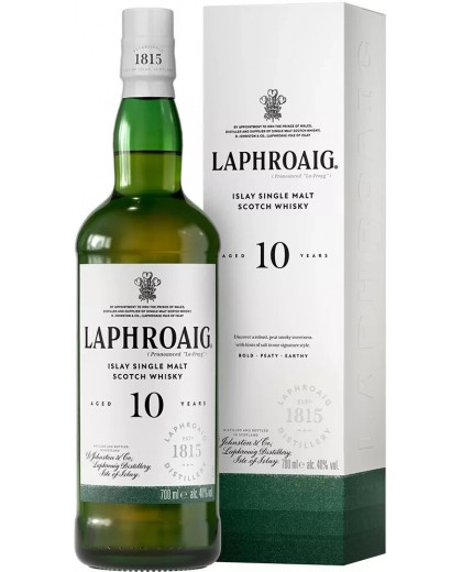 Виски Laphroaig 10 Year Old в коробке 40% 0,7л