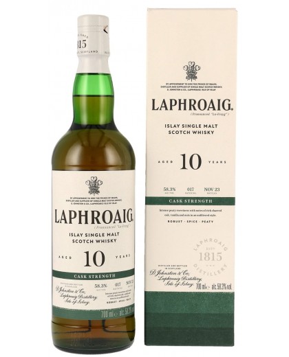 Виски Laphroaig 10 YO 58,3% Original Cask Strength №17 0,7л