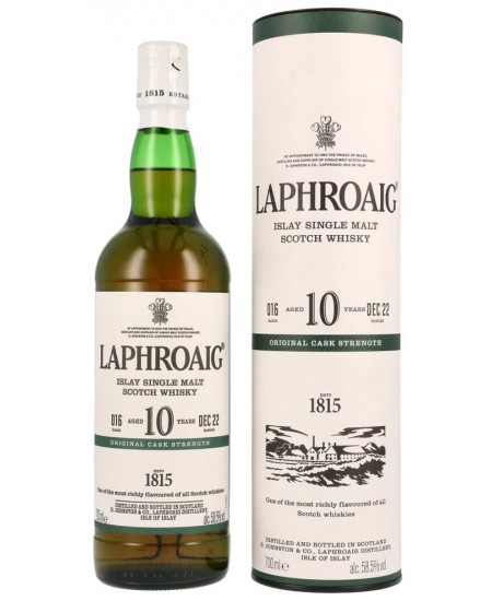 Виски Laphroaig 10 YO 58,5% Original Cask Strength №16 0,7л