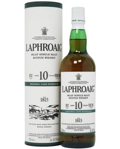 Віскі Laphroaig 10 YO 60,1% Original Cask Strength № 12 0,7л