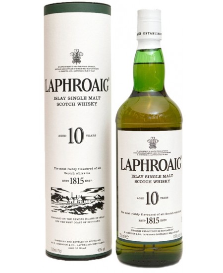 Виски Laphroaig 10 Year Old в коробке 40% 0,7л