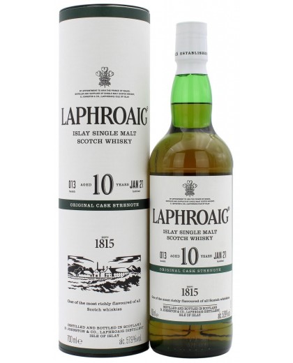 Віскі Laphroaig 10 YO 57,9% Original Cask Strength №13 0,7л