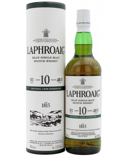 Виски Laphroaig 10 YO 57,9% Original Cask Strength №13 0,7л