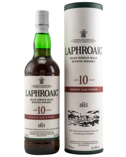 Виски Laphroaig 10 Year Old Sherry Oak Finish в коробке 48% 0,7л