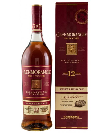 Виски Glenmorangie 12 YO The Accord в коробке 1л