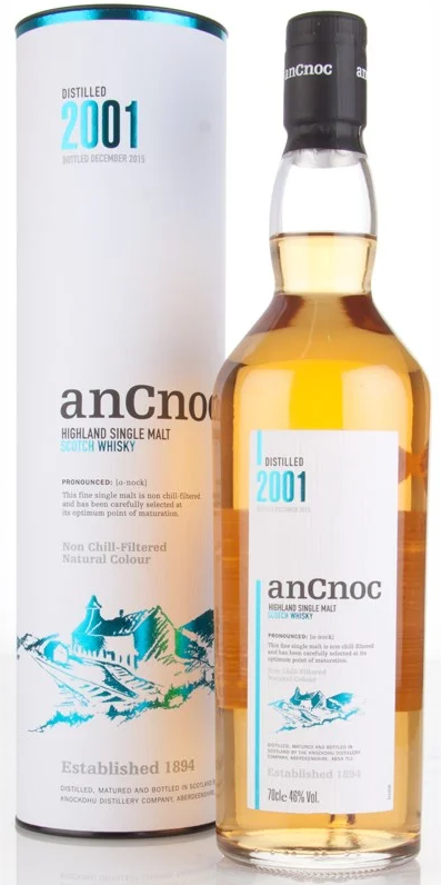 Виски AnCnoc Vintage 2001 0,7л