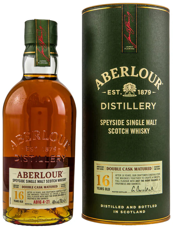 Віскі Aberlour 16 Years Double Cask у тубусі 0,7л