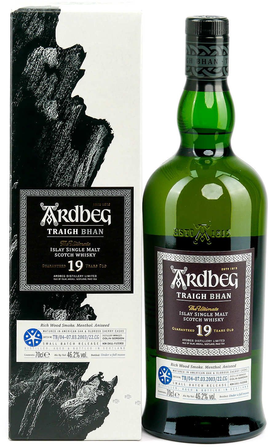 Виски Ardbeg 19 years Traigh Bhan Batch 4 46.2% 0,7л