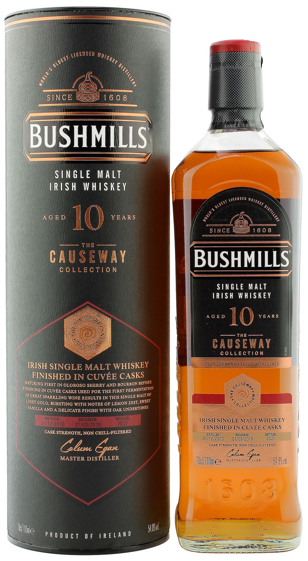 Віскі Bushmills 10 YO Cuve Cask Causeway Collection 54.8% 0,7л