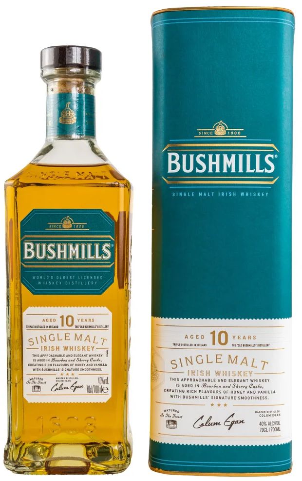 Віскі Bushmills 10 років у коробці 0,7л