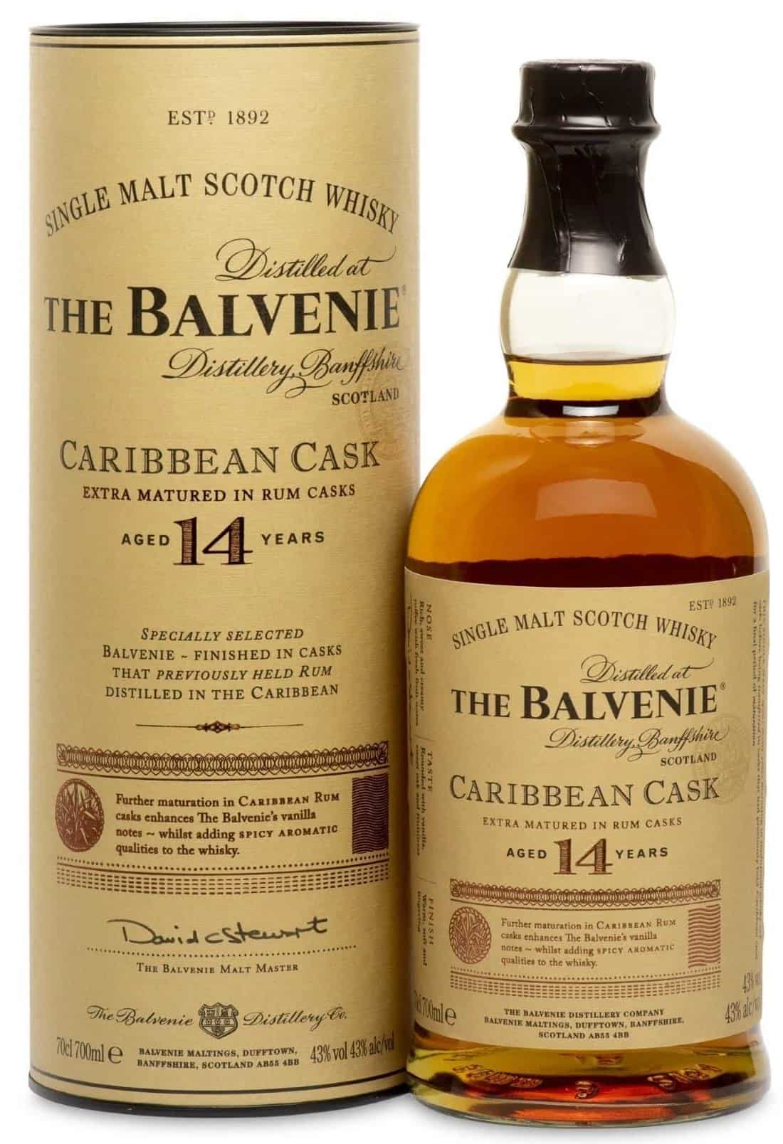 Виски Balvenie 14 Year Old Caribbean Cask Балвени 14  Кариббиан Каск 0,7л