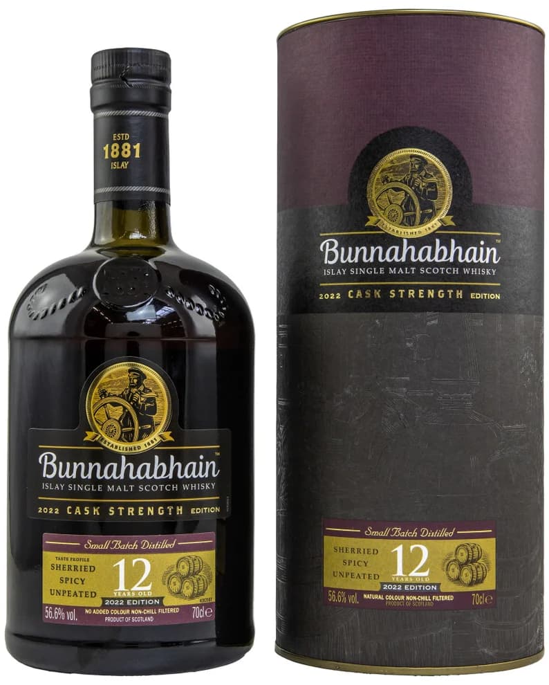 Виски Bunnahabhain 12 YO Cask Strength 2023 60,1% в тубе 0,7л