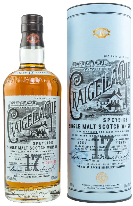 Віскі Craigellachie 17 Years у тубусі 0,7л