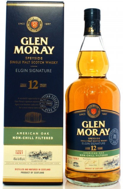 Віскі Glen Moray Глен Морей 12 Year Old 48% у коробці 1л