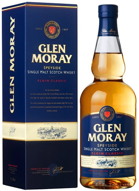 Віскі Glen Moray Elgin Classic Single Malt Speyside у коробці 0,7л