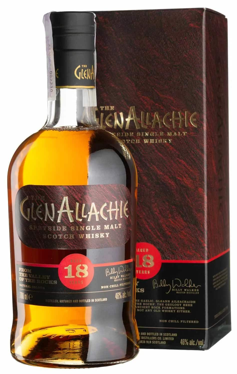 Виски GlenAllachie ГленАллаки 18 лет Single Malt 46% 0,7л