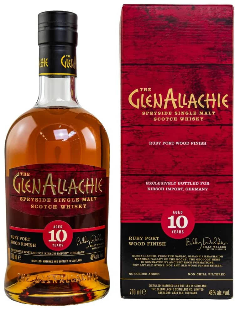 Віскі GlenAllachie ГленАллакі 10 Years Ruby Port Wood 48% 0,7л