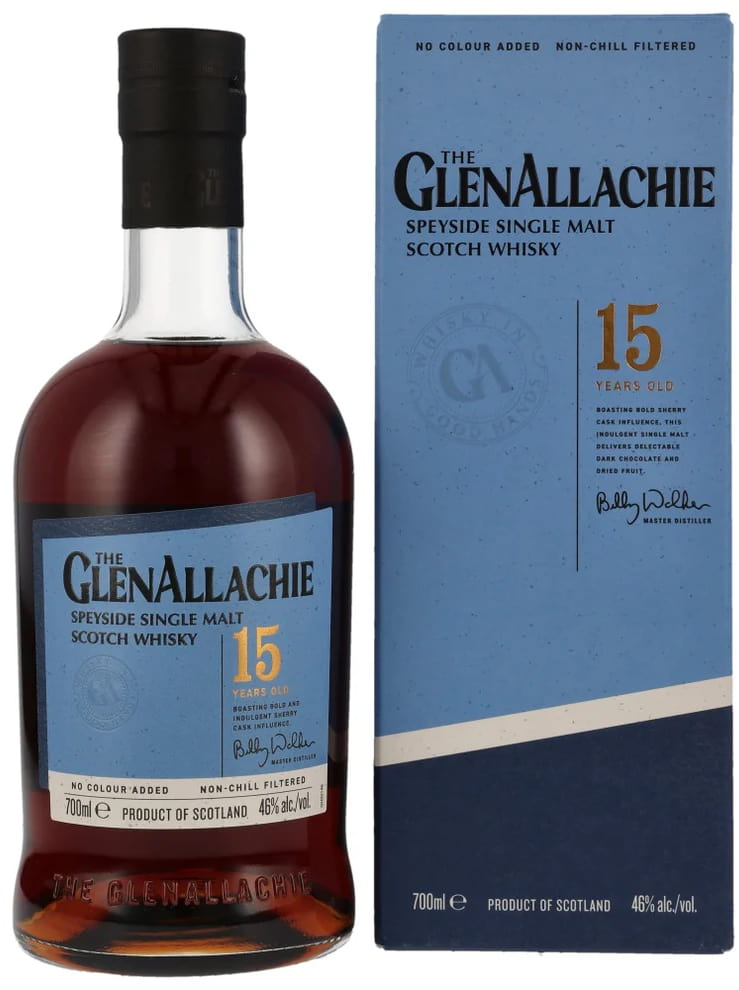 Віскі GlenAllachie ГленАлаки 15 років Single Malt 46% 0,7л