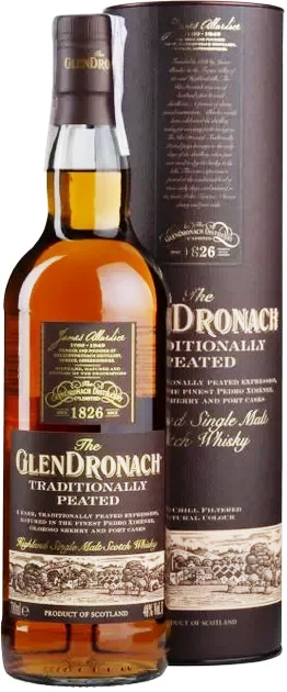 Віскі Glendronach Traditionally Peated у тубусі 0,7л