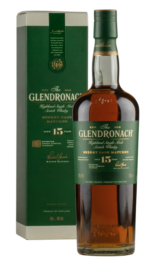 Виски GlenDronach 15 Years в коробке 0,7л