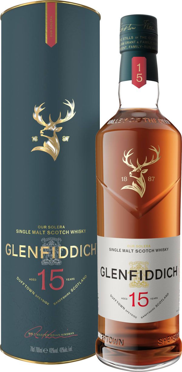 Виски Glenfiddich 15 Years Old Гленфиддич 15 лет в тубе 0,7л