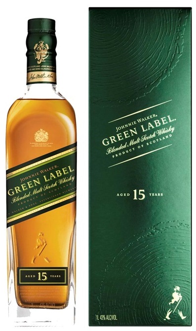 Виски J. Walker Green Label Грин Лэйбл 15 лет 0,7л