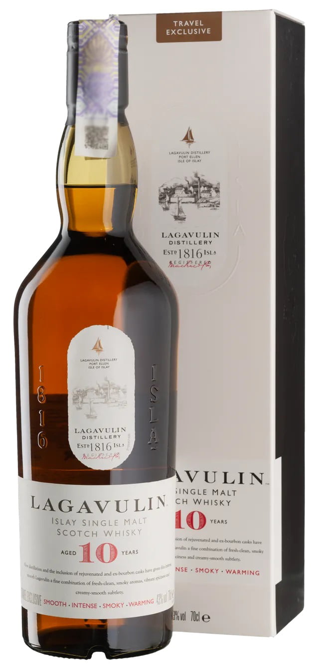 Виски Lagavulin Лагавулин 10 лет 43% в коробке 0,7л