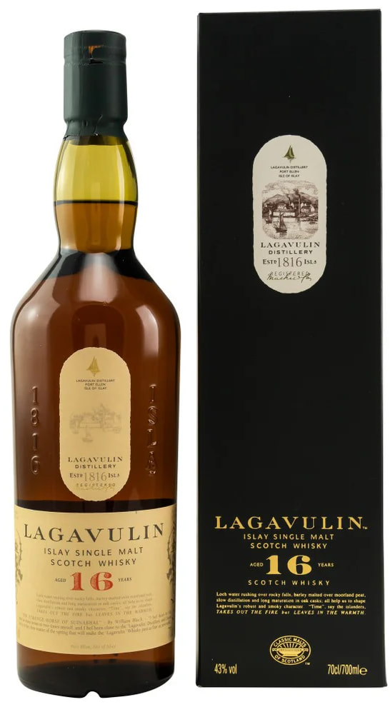 Виски Lagavulin 16 YO Лагавулин 16 лет, в коробке 0,7л