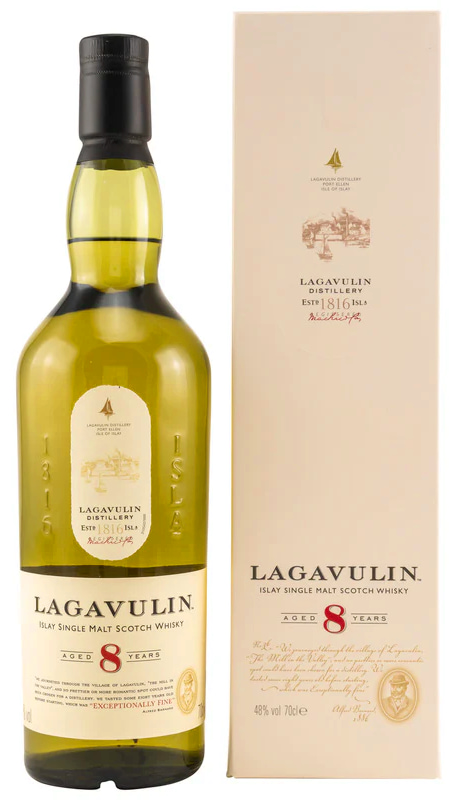 Виски Lagavulin 8 YO Лагавулин 8 лет 48% в коробке 0,7л