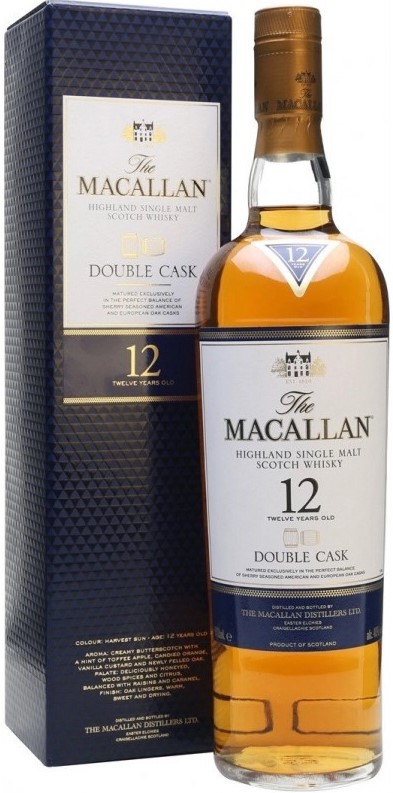 Виски Macallan Double Cask 12 Years Old Макаллан 12 лет в коробке 0,7л
