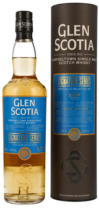 Віскі Glen Scotia Signature Series 1st Fill Bourbon у коробці 54,2% 0,7л