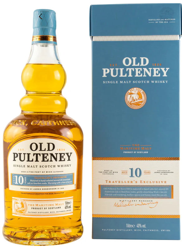 Віскі Old Pulteney 10 років у коробці 1л