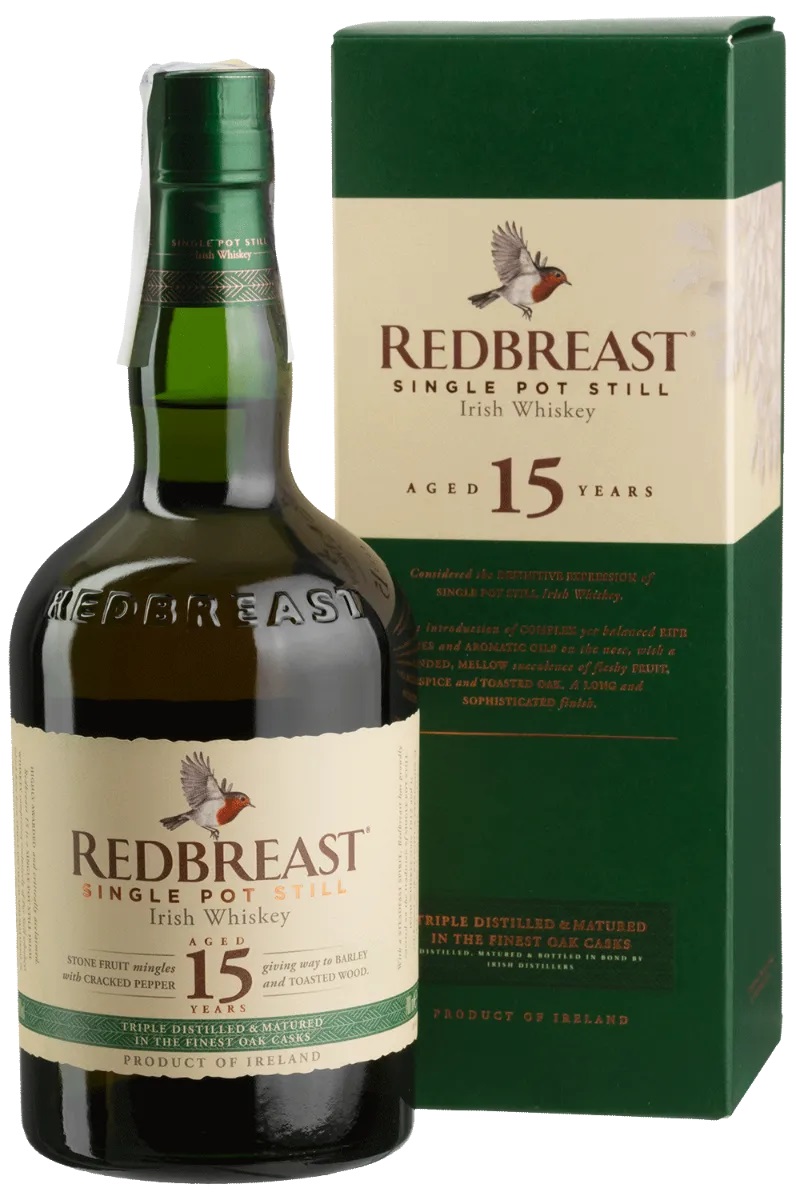 Віскі Redbreast 15 Years Old Irish Whiskey 46% vol. 0,70l