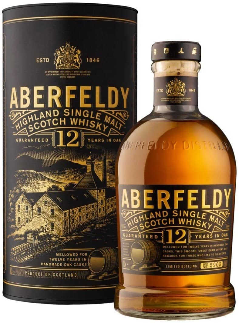 Віскі Aberfeldy 12 Years Old у тубусі 0,7л