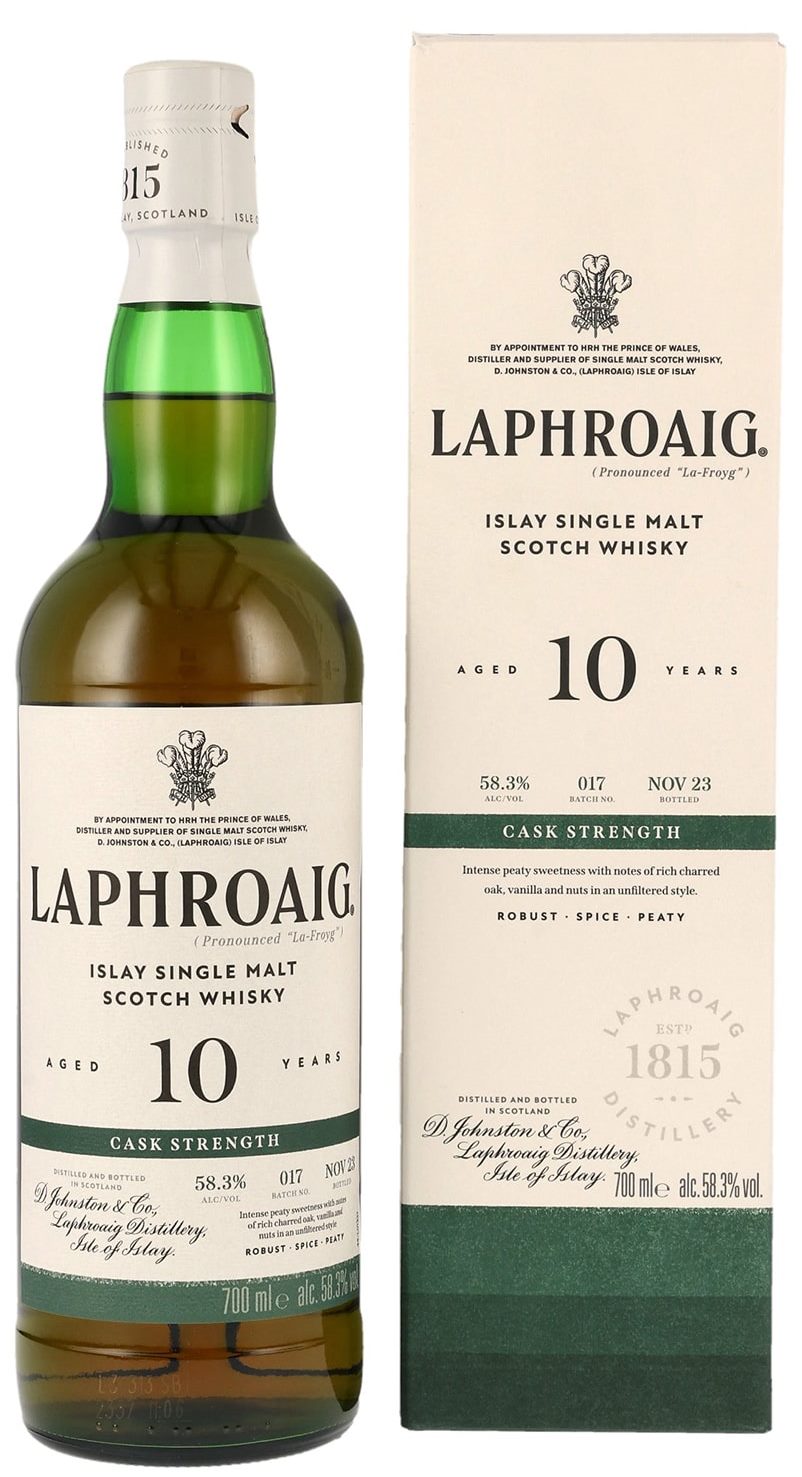 Виски Laphroaig 10 YO 58,3% Original Cask Strength №17 0,7л